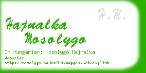 hajnalka mosolygo business card
